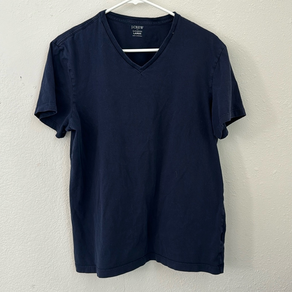 J Crew Men’s Large Slim Washed Tshirt